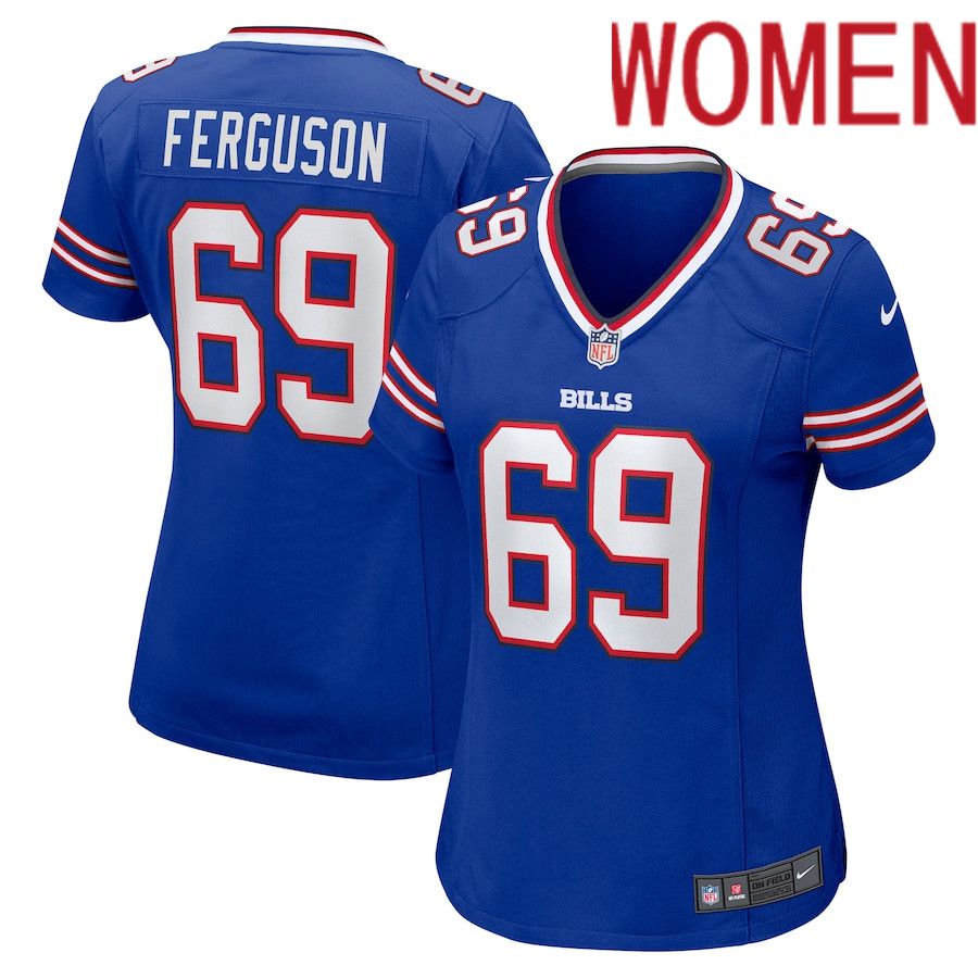 Women Buffalo Bills #69 Reid Ferguson Nike Royal Game NFL Jersey->women nfl jersey->Women Jersey